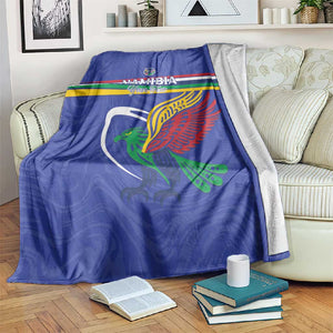 Namibia Rugby Custom Blanket African Fish Eagle - Flag Colors