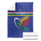 Namibia Rugby Custom Blanket African Fish Eagle - Flag Colors