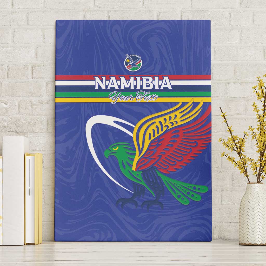 Namibia Rugby Custom Canvas Wall Art African Fish Eagle - Flag Colors