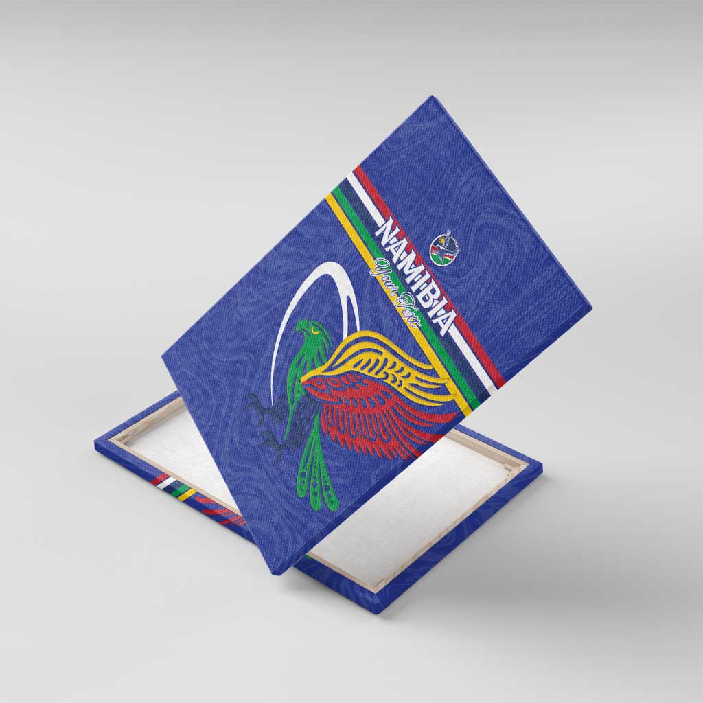 Namibia Rugby Custom Canvas Wall Art African Fish Eagle - Flag Colors