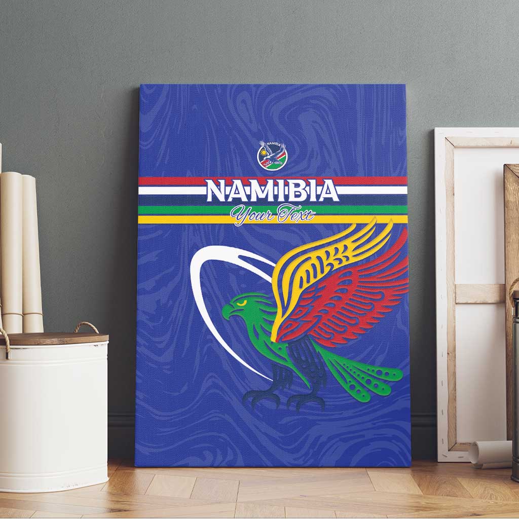 Namibia Rugby Custom Canvas Wall Art African Fish Eagle - Flag Colors