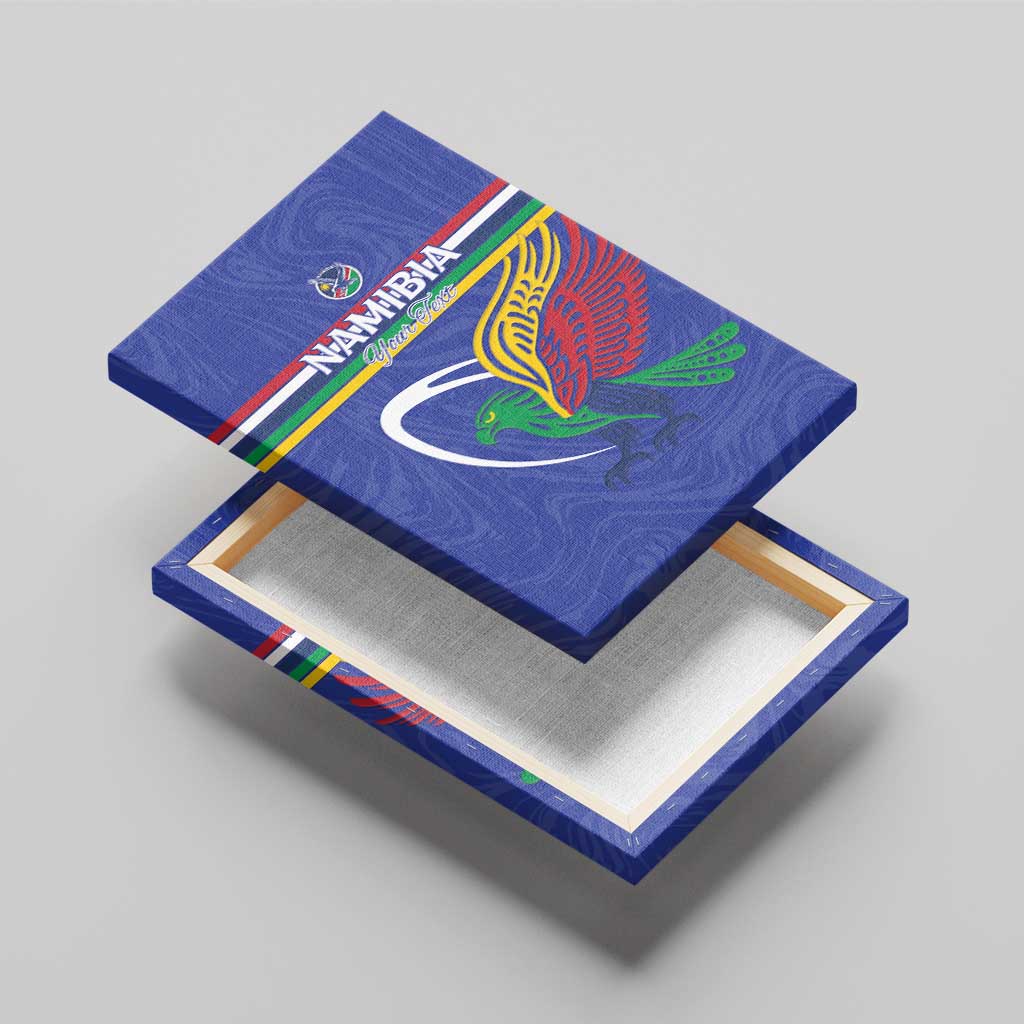 Namibia Rugby Custom Canvas Wall Art African Fish Eagle - Flag Colors