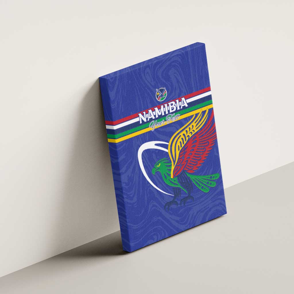 Namibia Rugby Custom Canvas Wall Art African Fish Eagle - Flag Colors