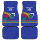 Namibia Rugby Custom Car Mats African Fish Eagle - Flag Colors