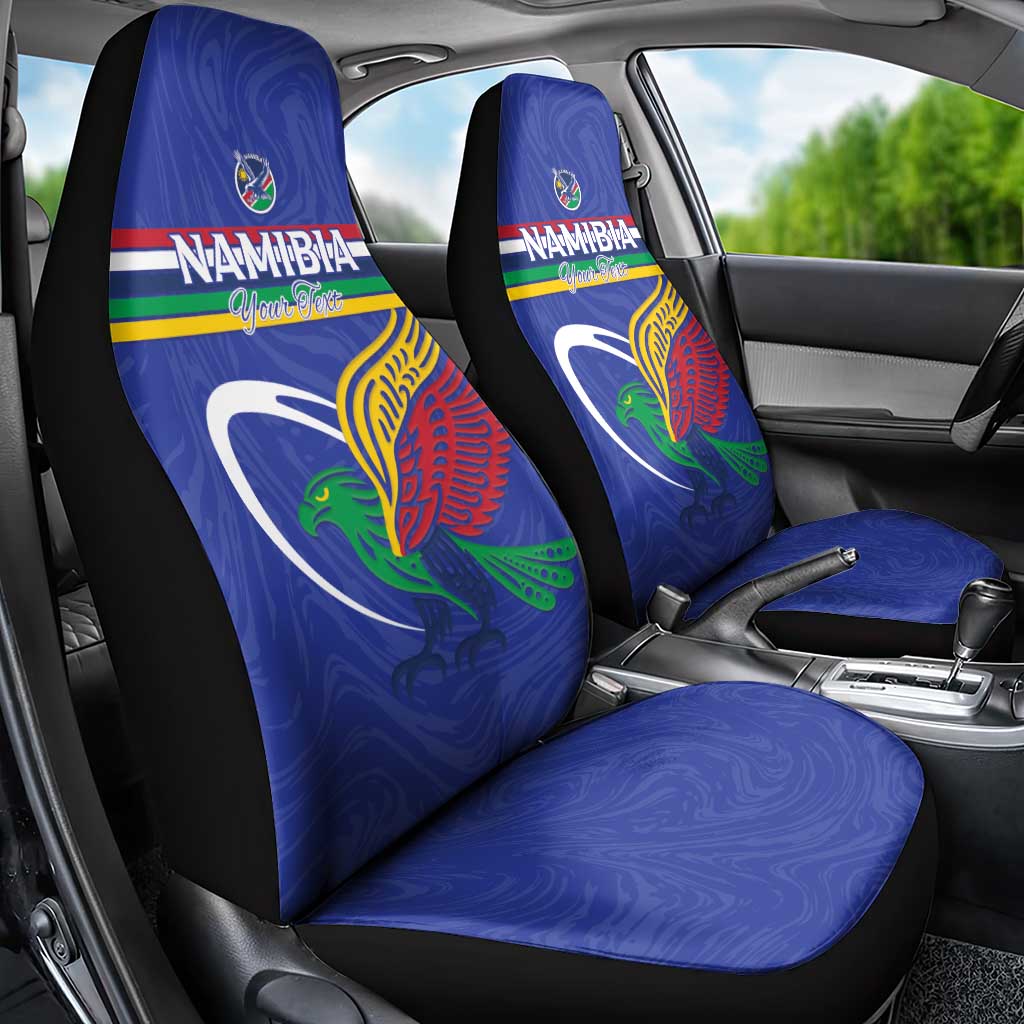 Namibia Rugby Custom Car Seat Cover African Fish Eagle - Flag Colors