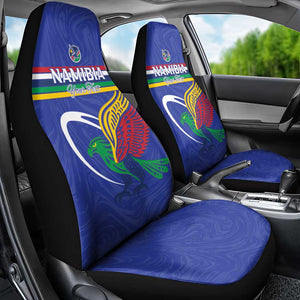 Namibia Rugby Custom Car Seat Cover African Fish Eagle - Flag Colors