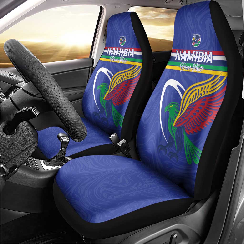 Namibia Rugby Custom Car Seat Cover African Fish Eagle - Flag Colors