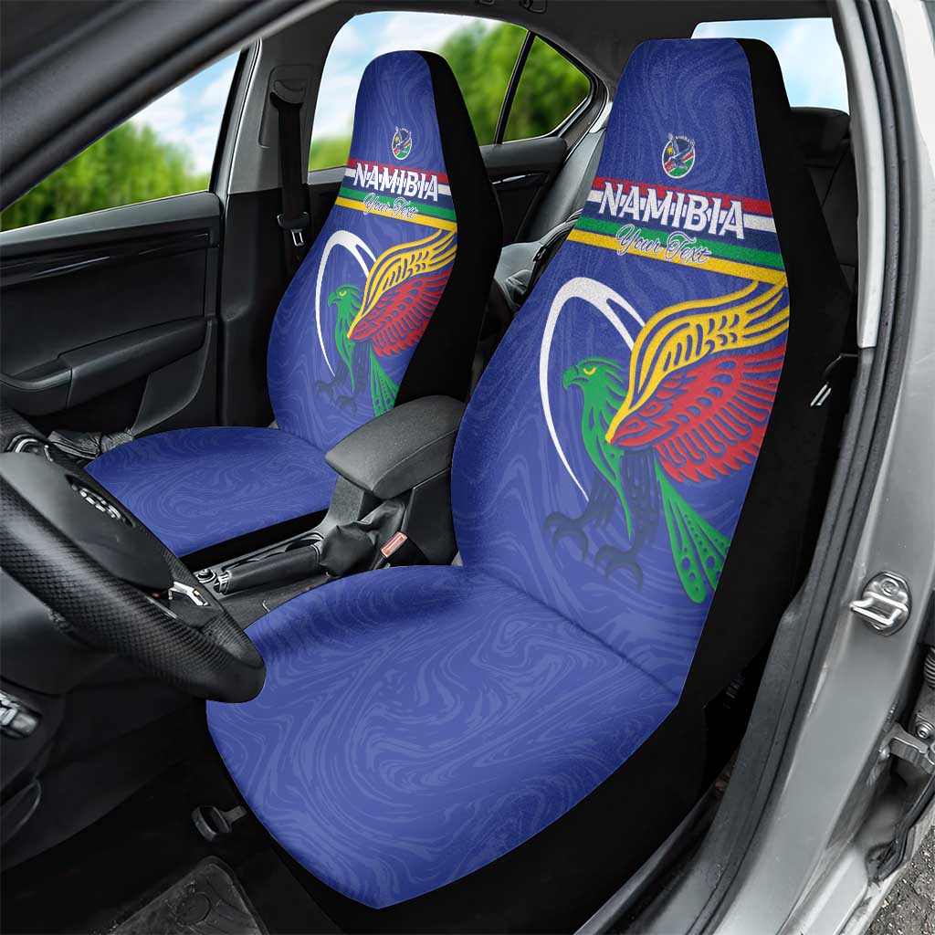 Namibia Rugby Custom Car Seat Cover African Fish Eagle - Flag Colors