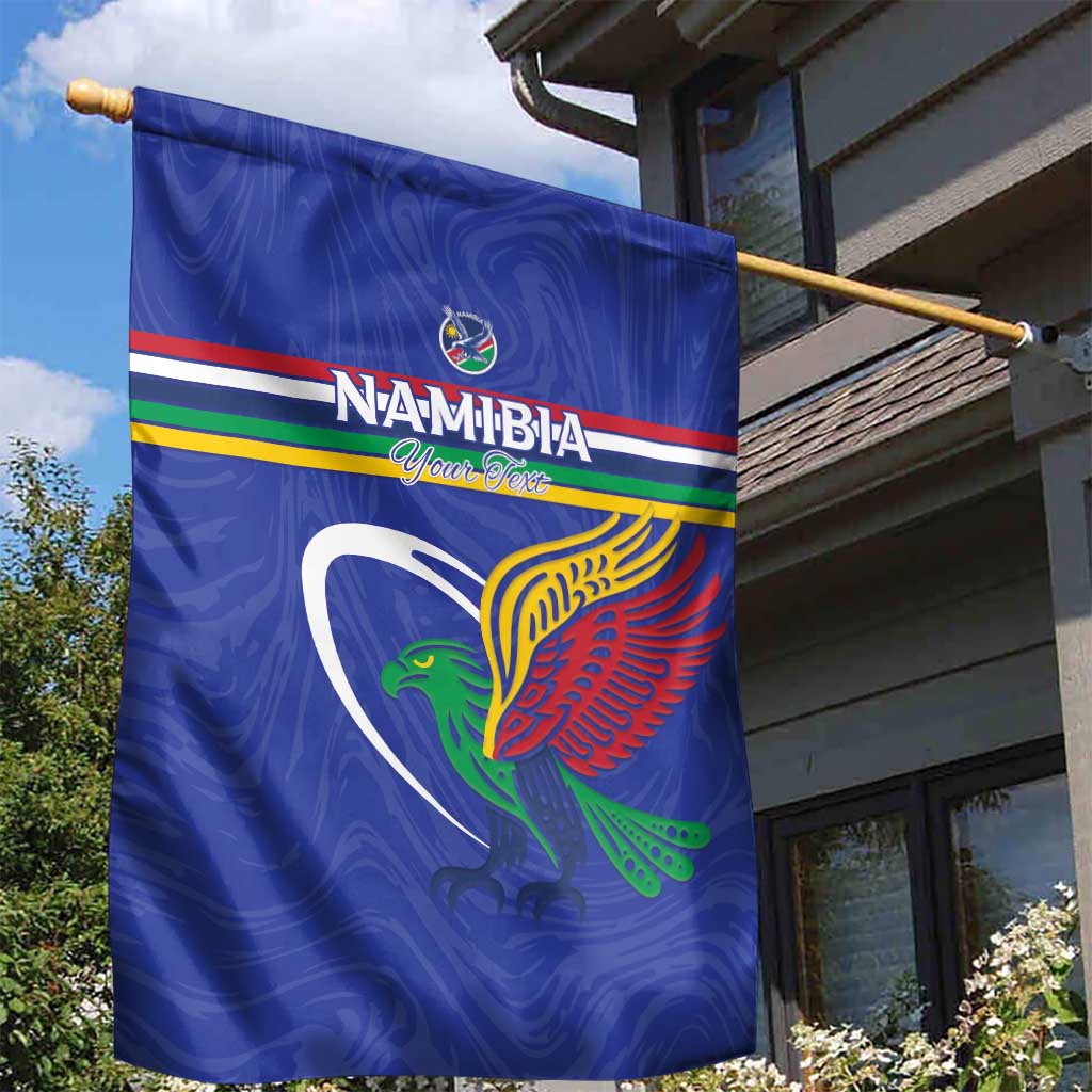 Namibia Rugby Custom Garden Flag African Fish Eagle - Flag Colors