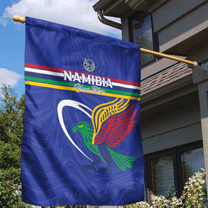 Namibia Rugby Custom Garden Flag African Fish Eagle - Flag Colors
