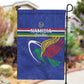 Namibia Rugby Custom Garden Flag African Fish Eagle - Flag Colors