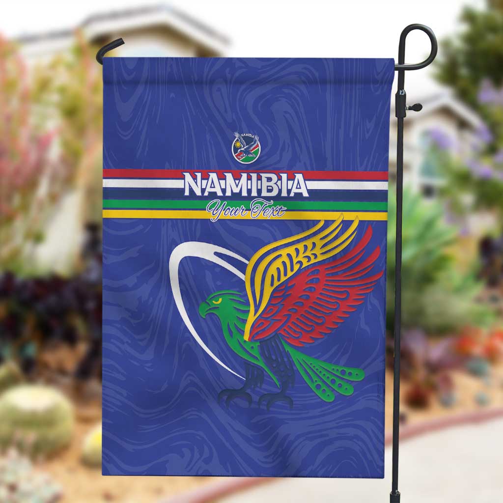 Namibia Rugby Custom Garden Flag African Fish Eagle - Flag Colors