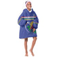 Namibia Rugby Custom Kid Wearable Blanket Hoodie African Fish Eagle - Flag Colors