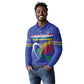 Namibia Rugby Custom Long Sleeve Polo Shirt African Fish Eagle - Flag Colors