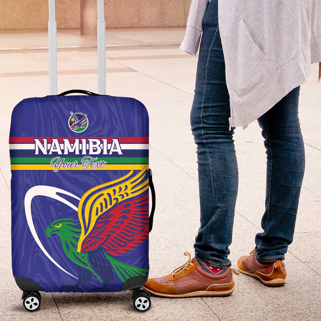 Namibia Rugby Custom Luggage Cover African Fish Eagle - Flag Colors
