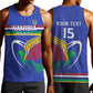 Namibia Rugby Custom Men Tank Top African Fish Eagle - Flag Colors