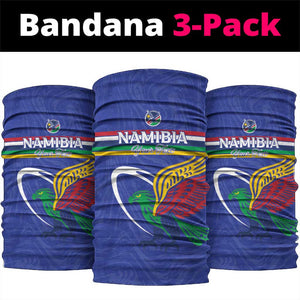 Namibia Rugby Custom Neck Gaiter African Fish Eagle - Flag Colors LT15