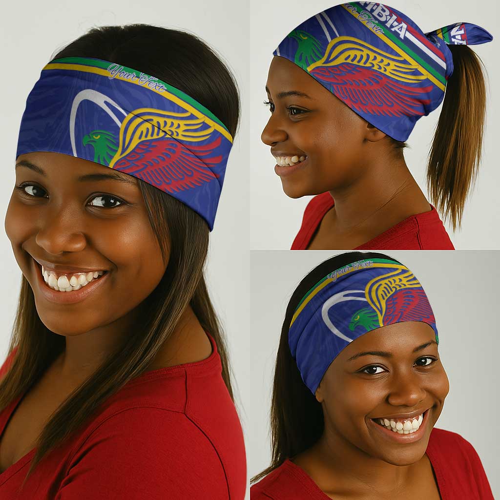 Namibia Rugby Custom Neck Gaiter African Fish Eagle - Flag Colors LT15