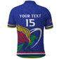 Namibia Rugby Custom Polo Shirt African Fish Eagle - Flag Colors