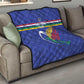 Namibia Rugby Custom Quilt African Fish Eagle - Flag Colors