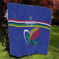 Namibia Rugby Custom Quilt African Fish Eagle - Flag Colors