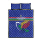 Namibia Rugby Custom Quilt Bed Set African Fish Eagle - Flag Colors