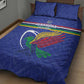 Namibia Rugby Custom Quilt Bed Set African Fish Eagle - Flag Colors