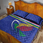 Namibia Rugby Custom Quilt Bed Set African Fish Eagle - Flag Colors