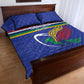 Namibia Rugby Custom Quilt Bed Set African Fish Eagle - Flag Colors