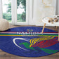Namibia Rugby Custom Round Carpet African Fish Eagle - Flag Colors