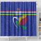 Namibia Rugby Custom Shower Curtain African Fish Eagle - Flag Colors