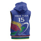 Namibia Rugby Custom Sleeveless Hoodie African Fish Eagle - Flag Colors - African Pride
