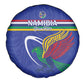 Namibia Rugby Custom Spare Tire Cover African Fish Eagle - Flag Colors