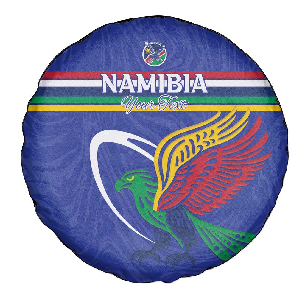 Namibia Rugby Custom Spare Tire Cover African Fish Eagle - Flag Colors