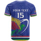Namibia Rugby Custom T shirt African Fish Eagle - Flag Colors