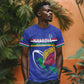 Namibia Rugby Custom T shirt African Fish Eagle - Flag Colors