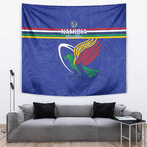 Namibia Rugby Custom Tapestry African Fish Eagle - Flag Colors