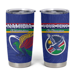 Namibia Rugby Custom Tumbler Cup African Fish Eagle - Flag Colors