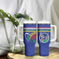 Namibia Rugby Custom Tumbler With Handle African Fish Eagle - Flag Colors