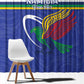 Namibia Rugby Custom Window Curtain African Fish Eagle - Flag Colors