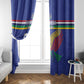 Namibia Rugby Custom Window Curtain African Fish Eagle - Flag Colors