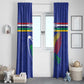 Namibia Rugby Custom Window Curtain African Fish Eagle - Flag Colors