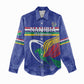 Namibia Rugby Custom Women Casual Shirt African Fish Eagle - Flag Colors