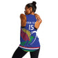 Namibia Rugby Custom Women Racerback Tank African Fish Eagle - Flag Colors