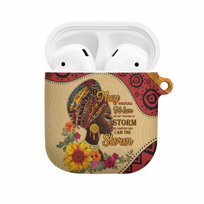 Black History Month AirPods Case African Woman Afro I Am The Storm