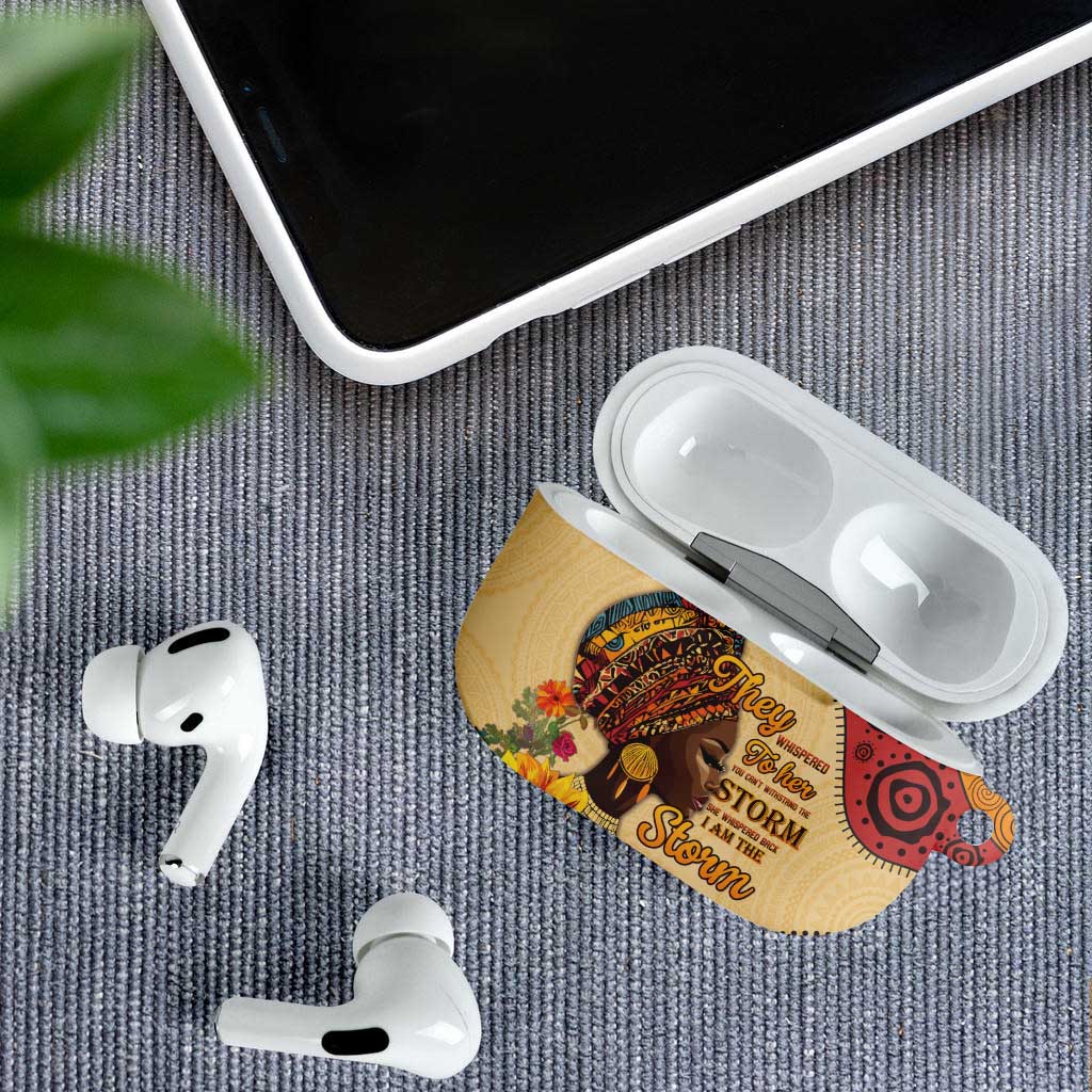 Black History Month AirPods Case African Woman Afro I Am The Storm