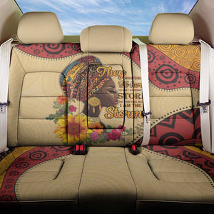 African Woman Back Car Seat Cover I Am The Storm - African Pride
