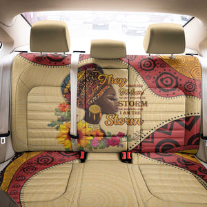 African Woman Back Car Seat Cover I Am The Storm - African Pride