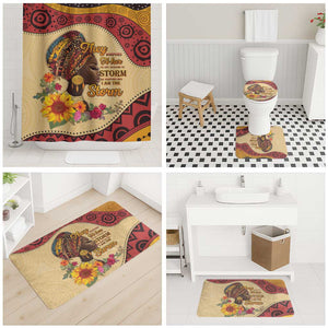 Black History Month Bathroom Set African Woman Afro I Am The Storm