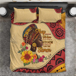 African Woman Bedding Set I Am The Storm - African Pride